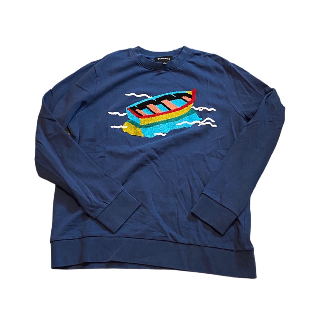 Set of Bonobos Graphic Sweatshirt with Boat Design and 2 pairs of pants NWOT - Picture 3 of 8